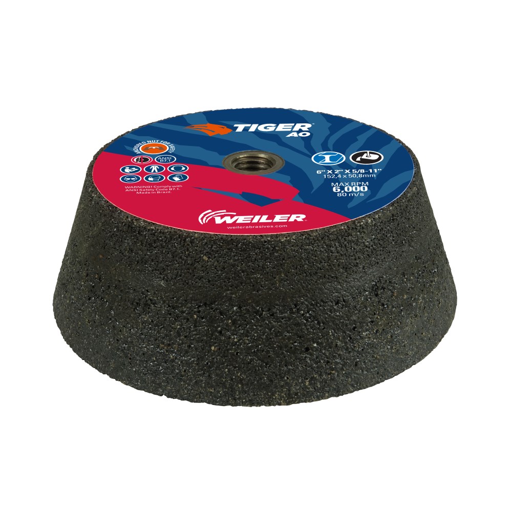 68356weiler-tiger-ao-6-inch-type-11-cup-grinding-wheels-deliver-the-right-combination-of-performance-and-value-aluminum-oxide-grains-in-combination-with-a-strong-bond-deliver-long-product-life-and-a-consistent-cutrate-when-gr