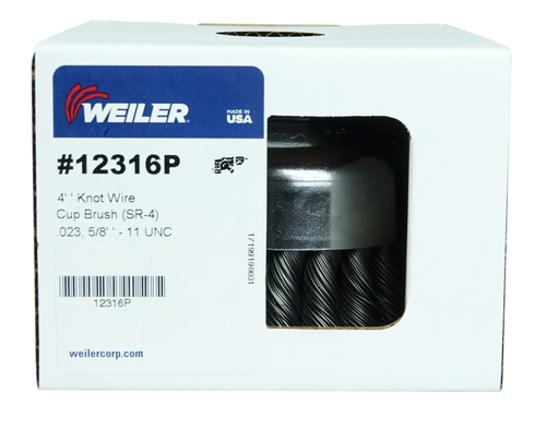 4-single-row-knot-wire-cup-brush-023-steel-fill-58-11-unc-nut-retail-pack-12316p-weiler