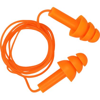 1725earplug26db-nrr-corded-reusable-tripleflange-silicone-earplugs
