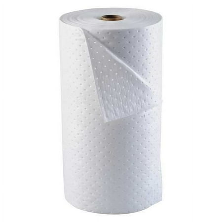 op30dpproduct-type-sorbent-roll-fluids-absorbed-oilonly-for-use-with-chemical-or-metal-type-oil-only-size-30-in-x-150-ft-volume-absorbed-per-pkg-49-gal-colorpattern-white-material-polypropylene-number-of-layers-3ply-perforate