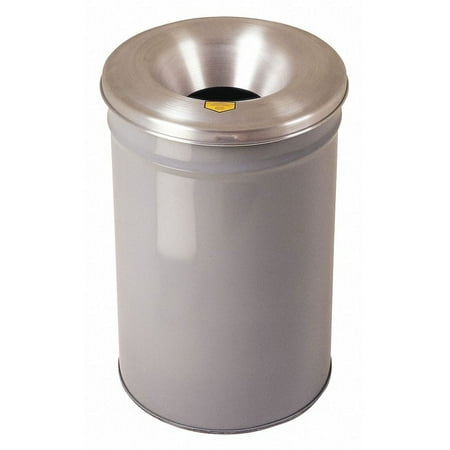 26606gfireresistant-wastebasket-round-funnel-6-gal-gray-height-21-in-widthdiameter-15-in-metal-steel-powder-coated-stationary-lid-included-lift-up-none-freestanding