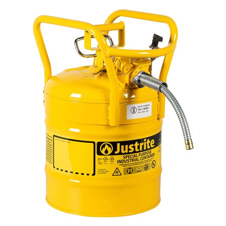 7350210type-ii-dot-safety-can-can-capacity-5-gal-can-color-yellow-for-use-with-liquid-diesel-can-material-galvanized-steel-height-17-12-in-outside-dia-11-34-in-dot-approved-yes-includes-hose-yes