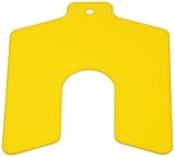 49135precision-brand-proprietary-elastomer-slotted-shim-is-made-from-an-elastomeric-plastic-that-compresses-and-flexes-to-fill-irregular-gapsopaque-yellow-color-to-indicate-0045-thicknesscompresses-to-a-thickness-of-0040-and-