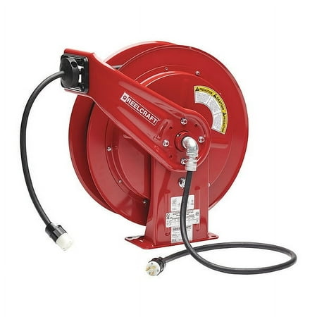 l700751233aextension-cord-reel-winding-method-spring-retraction-voltage-120v-ac-retractable-cord-ending-single-connector-retractable-cord-length-75-ft-reel-color-red-max-amps-20-a-wire-size-12-awg-cord-color-black-retractable