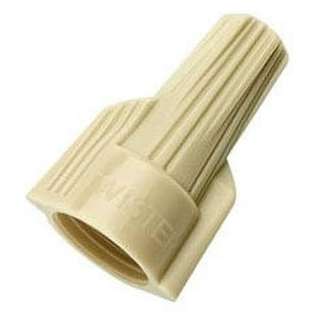 30341wire-connector-color-coded-winged-twister-type-color-tan-wire-range-22-8-awg-package-of-100-includes-internal-square-wire-spring-for-coppertocopper-connections-only-wire-nut