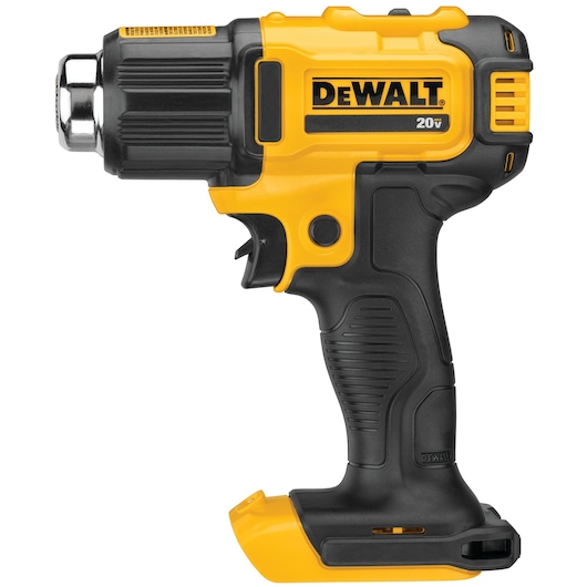 dce530bthe-20v-max-cordless-heat-gun-from-dewalt-lets-you-go-places-your-corded-heat-gun-can-t-its-compact-design-allows-for-use-in-tight-spaces-and-diverse-applications-from-heat-shrinking-wire-tubing-to-paint-and-decal-remo