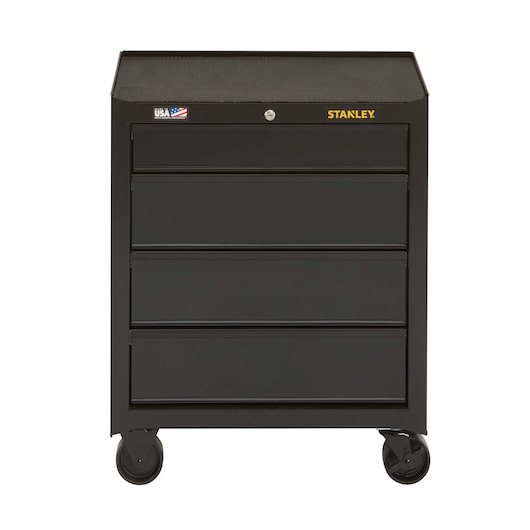 stst22742bkthis-26inch-wide-4drawer-rolling-tool-cabinet-has-four-50pound-load-capacity-fullextension-ballbearing-drawer-slides-and-a-keyed-internal-locking-system-to-safeguard-tools-its-load-rating-is-500-pounds-with-four-4i