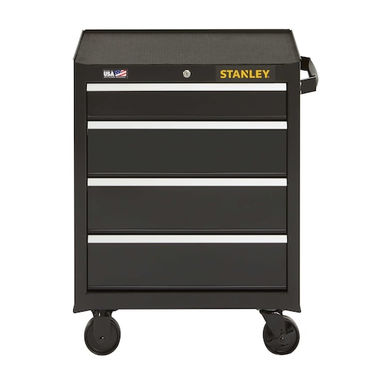 stst22744bkthis-26-in-wide-4drawer-rolling-cabinet-is-constructed-of-doublewall-steel-for-strength-and-durability-it-has-four-85-lbs-load-capacity-fullextension-ballbearing-drawer-slides-and-a-keyed-internal-locking-system-to