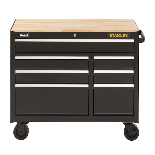 stst24174bkstanley-stst24174bk-41inch-300series-7drawer-storage-mobile-workbench-black