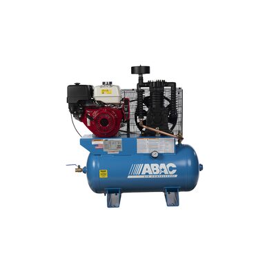 Quincy Compressors ABAC 13 HP Honda Gas Drive Air Compressor 30 Gallon Horizontal 175 PSI 22 CFM T39 Pump
