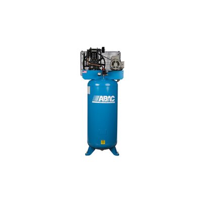 Quincy Compressors ABAC 5 HP Air Compressor 60 Gallon Vertical 175 PSI 230/1/60 14.6 CFM PAT49 Pump 56 Frame Motor