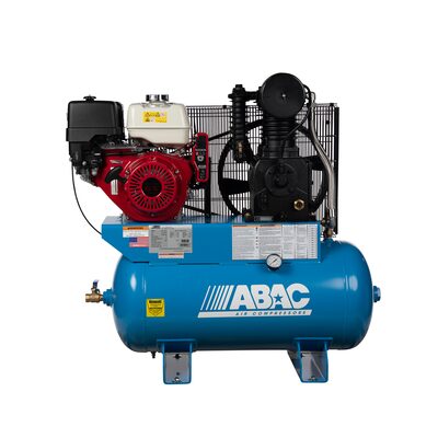 Quincy Compressors ABAC 13 HP Honda Gas Drive Air Compressor 30 Gallon Horizontal 175 PSI 25 CFM C1 Pump