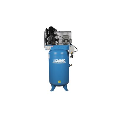 Quincy Compressors ABAC 7.5 HP Air Compressor 80 Gallon Vertical 175 PSI 230/1/60 21 CFM C1 Pump