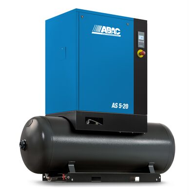 Quincy Compressors ABAC 7.5 HP Air Compressor 131 Gallon Tank Mount with Dryer 150 PSI Screw 27.1 CFM 230/1/60 67 dBA