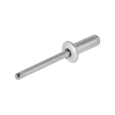 AES Industries 26548 Blind Pop Rivet with Mandrel, 1/4 in Dia x 1/2 in Grip Range, Aluminum