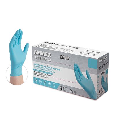 Ammex Nitrile PF Exam Gloves L
