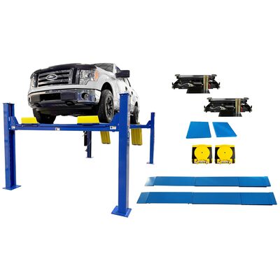 Atlas Automotive Equipment 14000 LB. Extra Long 4-Post Lift w/ Alignment Kit and RJ8 Combo