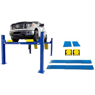Atlas Automotive Equipment 14,000 lb Extended 4-Post Lift w/ Alignment Kit Combo (WILL CALL)