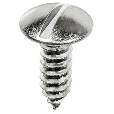 AUVECO PAK LIC PLT SCREW SLTD TRUSS HD, #14 X 3/4, ZNC