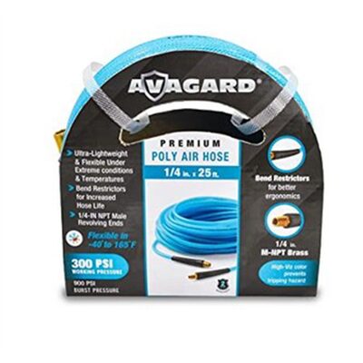 BluBird Avagard Poly Air Hose Assembly 1/4" x 25'