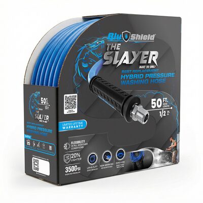 BluBird Blu Shield The Slayer Hybrid Pressure Washing Hose 1/2" X 50'
