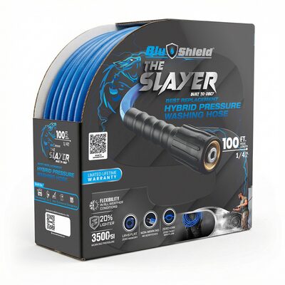 BluBird Blu Shield The Slayer Hybrid Pressure Washing Hose 1/4" X 100'