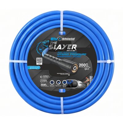 BluBird Blu Shield The Slayer Hybrid Pressure Washing Hose 1/4" X 200'