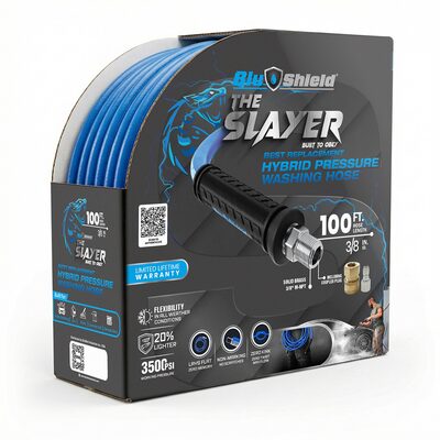 BluBird Blu Shield The Slayer Hybrid Pressure Washing Hose 3/8" X 100'
