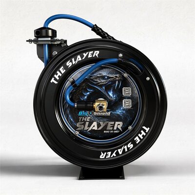 BluBird Blu Shield The Slayer Hybrid Pressure Washing Hose Reel 1/4" X 35'