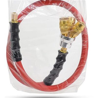 BluBird 3/8" x 3' Lead-in Rubber Air Hose w/ 3 way coupler