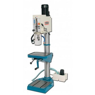 Baileigh DP-1500G - Gear Driven Drill Press with Tapping, Power Down Feed 8 Speed 4MT 3-1/2HP, 220V 3 Phase