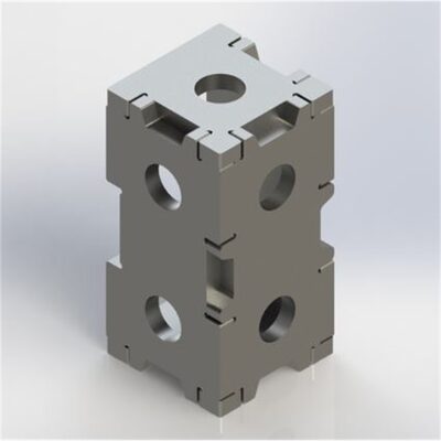 Baileigh WJT-SB422UW-16 4X2X2" Square Block 16MM Holes