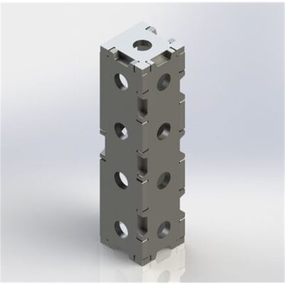 Baileigh WJT-SB722UW-16 7.75X2X2 Square block; 16MM Holes