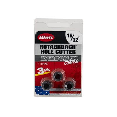 Blair 15/32" Karbon X Rotabroach Cutters - 3PK (11114KX)