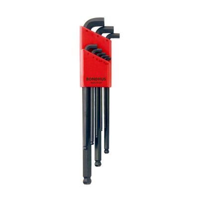 Bondhus Corp. STUBBY L-WRENCH METRIC SET SIZES 1.5 THRU 10mm