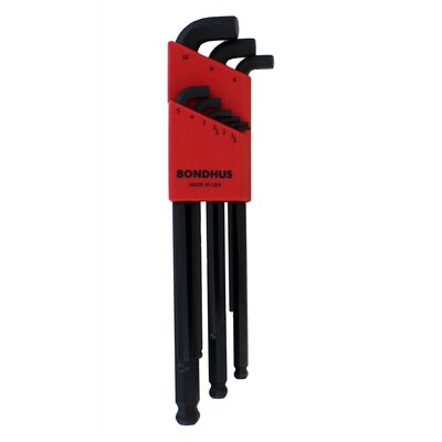 Bondhus Corp. 9pc Set B/G Paltd Stub BallDrv