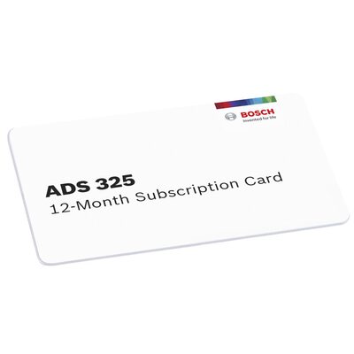 Bosch ADS 325 12-Month Software Subscription