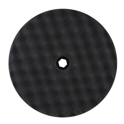 Buff And Shine 820SP Double Sided Snap Pad, 8 in Dia, Foam Pad, Black