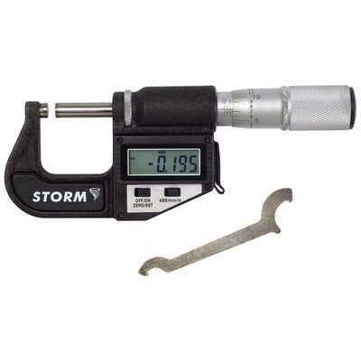 Central Tools MICROMETER ELECTRONIC DIGITAL 0-1IN STORM