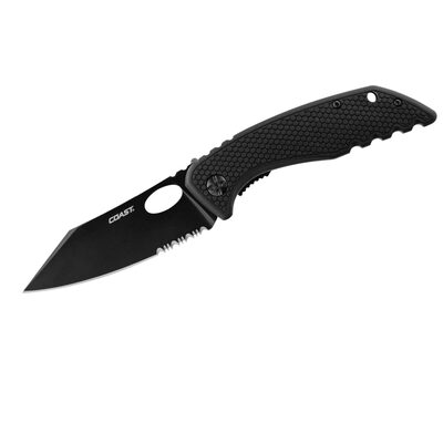 COAST Products Coast DX376 Double Safe Double Lock 3Cr13 Stainless Steel Blade Folding Pocket Knife - Black