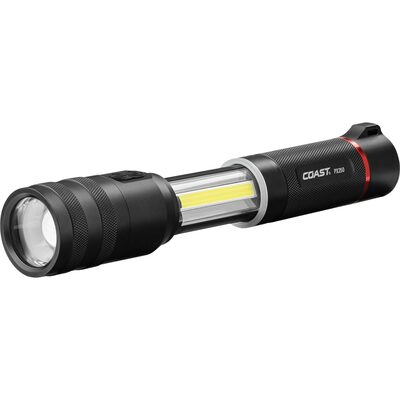 COAST 2000 Lumen PX200R Rechargeable LED Flashlight - Black