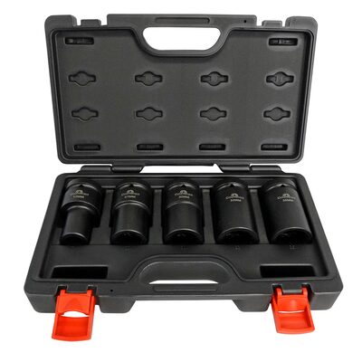 Counteract Commercial Deep Impact Socket - 1" Drive - 5pc Set - 17mm, 27mm, 30mm, 33mm, 35mm
