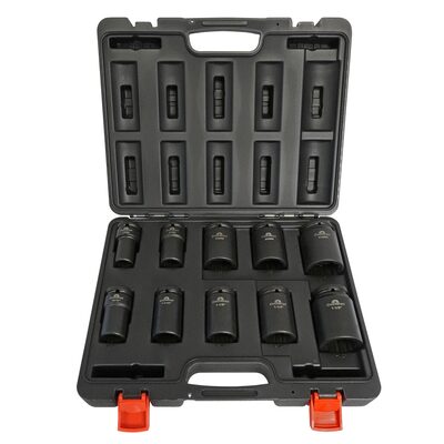Counteract Commercial Deep Impact Socket - 3/4" Drive - 10pc Set - 13/16", 1-1/16", 1-1/8", 1-1/4", 1-1/2", 17mm, 21mm, 33mm, 35mm, 41mm