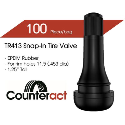 Counteract TR413 Counteract Tire Valve 42.5mm (100pk)