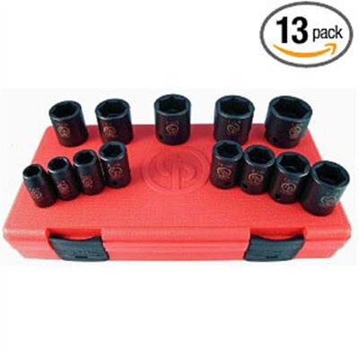 Chicago Pneumatic 1/2"DR 13PC SAE IMPACT SOCKET SET
