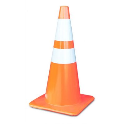 Chaos Safety Supplies 28" Trimline 7lb Traffic Cone w/6" & 4" Collar