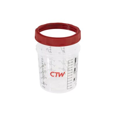 CTW International HC-850 850Ml Hard Cup & Collar for the CTW Disposable Paint Cup System