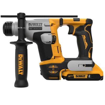 DEWALT 20V MAX* ATOMIC Cordless Brushless 5/8 in SDS+ Rotary Hammer Drill Kit (2) Lithium Ion Batteries with Charger