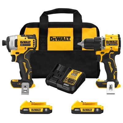 DEWALT ATOMIC 20V MAX* Brushless Compact Drill/Driver and Impact Driver Combo Kit
