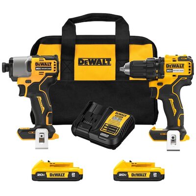 DeWalt ATOMIC 20V MAX Brushless Compact Drill/Driver and Impact Driver Combo Kit